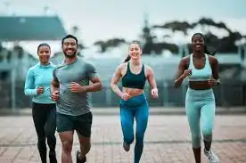 Achieving the Perfect Tone: How Often Should You Exercise for Results? 3 image of man and 3 women doing cardio exercise Rugby to help tone and remove fat from the body.