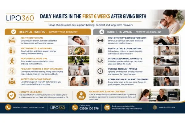 What to Do (and Avoid) in the First 6 Weeks After Giving Birth To Avoid Diastasis Recti 3 First 6 Weeks After Giving Birth To Avoid Diastasis Recti Rugby : Daily Habits in the First 6 Weeks After Giving Birth