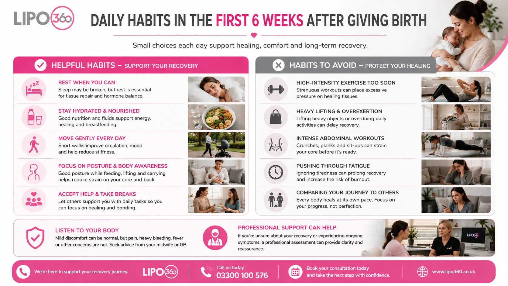 What to Do (and Avoid) in the First 6 Weeks After Giving Birth To Avoid Diastasis Recti 3 First 6 Weeks After Giving Birth To Avoid Diastasis Recti Rugby : Daily Habits in the First 6 Weeks After Giving Birth